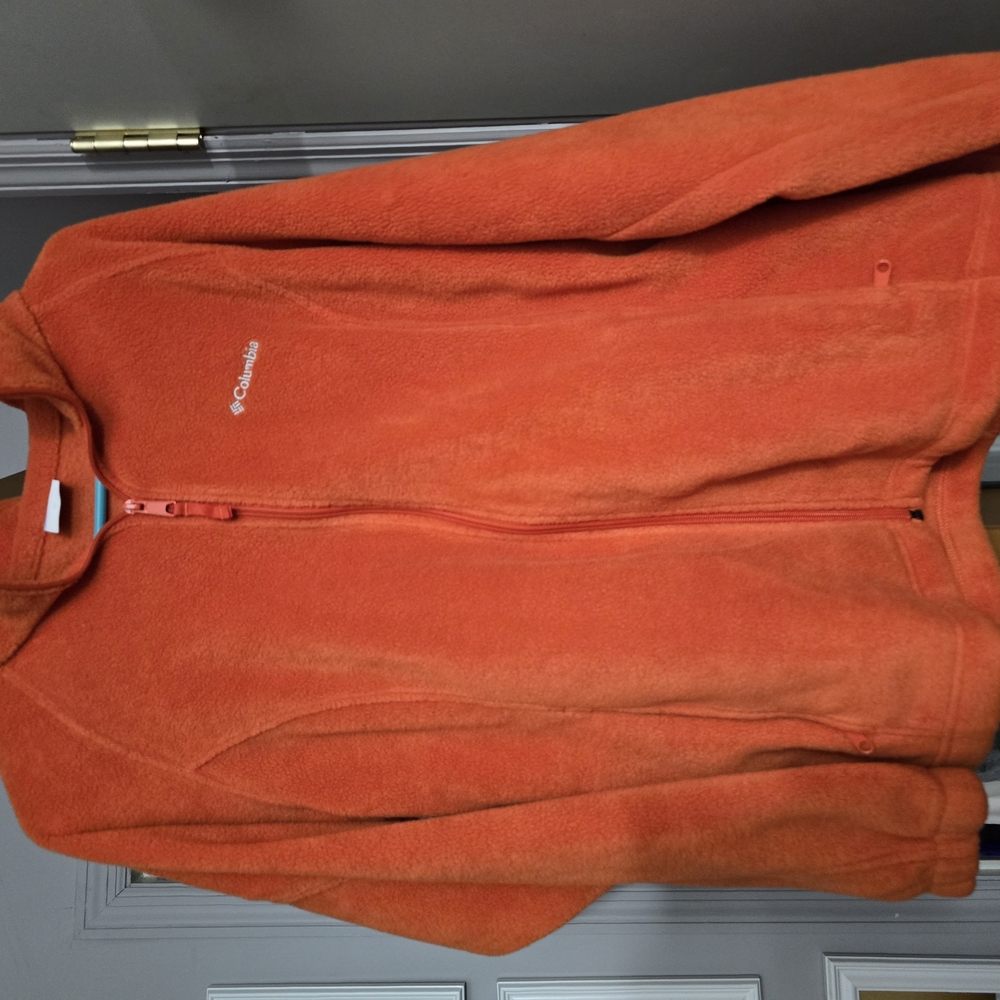 Columbia Orange Fleece Jacket